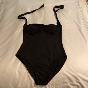 Ana black halter bathing suit size 12.